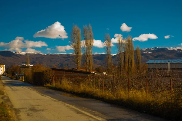 Ohrid Macédoine Nord Beau Paysage Avec Des Montagnes Près Ville — Photo