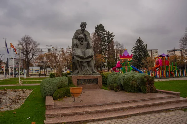 Ohrid North Macedonia Statues Saints Cyril Methodius Ohrid Unesco World — Stock Photo, Image