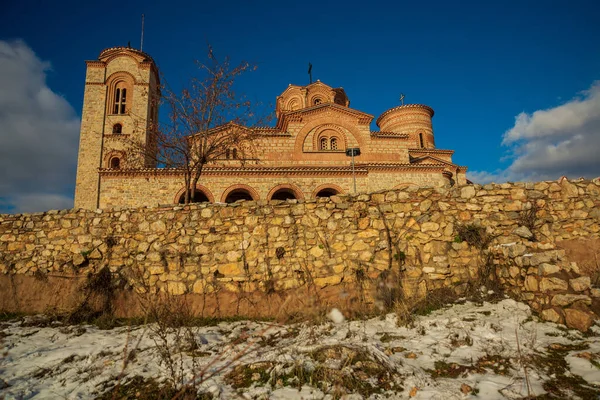 Ohrid Macedonia Del Nord Chiesa Dei Santi Clemente Panteleimon Crkva — Foto Stock