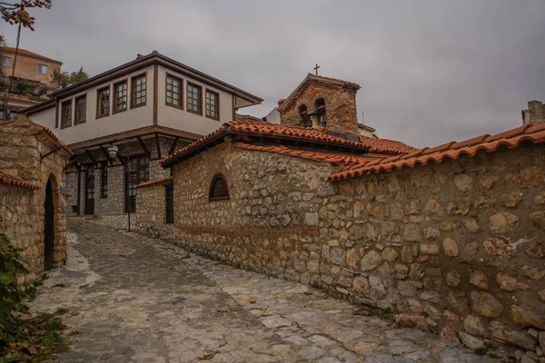 Ohrid North Macedonia 教会聖ニコラス ボルニツキは オフリドの街に14世紀に建てられました ユネスコ世界遺産 — ストック写真