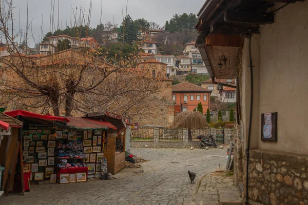 Ohrid Północna Macedonia Piękna Cerkiew Historycznym Centrum Ochrydy Lista Światowego — Zdjęcie stockowe