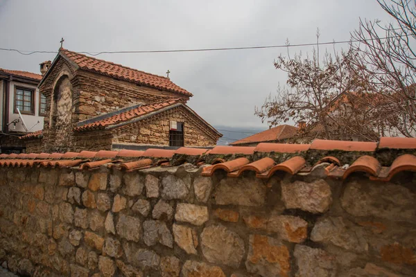 Ohrid Macedonia Del Nord Bella Chiesa Santa Maria Dell Ospedale — Foto Stock