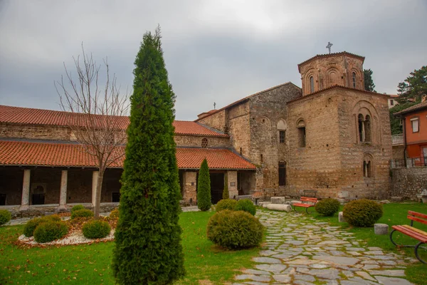 Ohrid Północna Macedonia Stary Kościół Hagia Sophia Historycznym Centrum Ochrydy — Zdjęcie stockowe