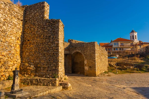 Ohrid Macedonia Del Nord Veduta Delle Mura Della Fortezza Della — Foto Stock