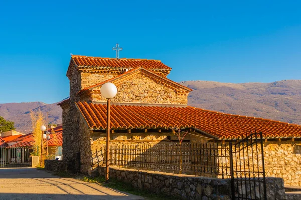 Ohrid Macedonia Del Norte Hermosa Iglesia Los Santos Constantino Helena — Foto de Stock