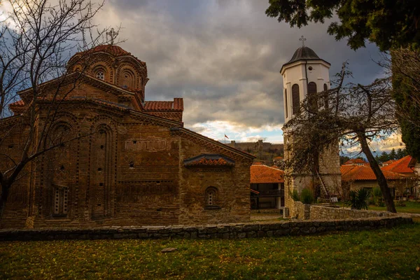 Ohrid Βορεια Μακεδονια Εκκλησιαστική Μητέρα Του Θεού Περιβλέπτου Σβέτα Μπογκοροδίτσα — Φωτογραφία Αρχείου