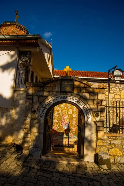 Ohrid Severní Macedonie Krásná Církevní Matka Boží Kamensku Nebo Bogorodica — Stock fotografie