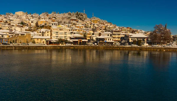 Ohrid Nord Macedonia Der Ohridsee Und Die Stadt Ohrid Sind — Stockfoto