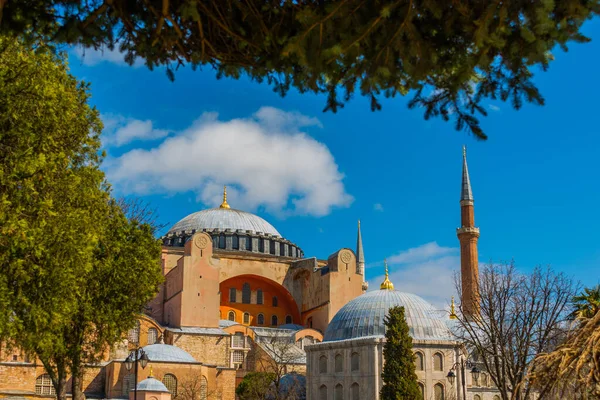 Istanbul Turkey Квітень 2020 Hagia Sophia Знаменита Історична Будівля Стамбула — стокове фото