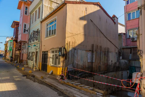 Istanbul Turkey Färgglada Gamla Byggnader Gata Stadsdelen Fatih Istanbuls Gamla — Stockfoto