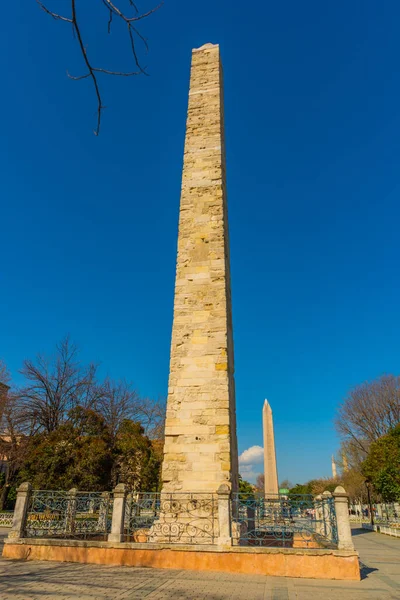 Istanbul Turkey Constantine Obelisk Hippodrome Constantinople Isztambul Törökország — Stock Fotó