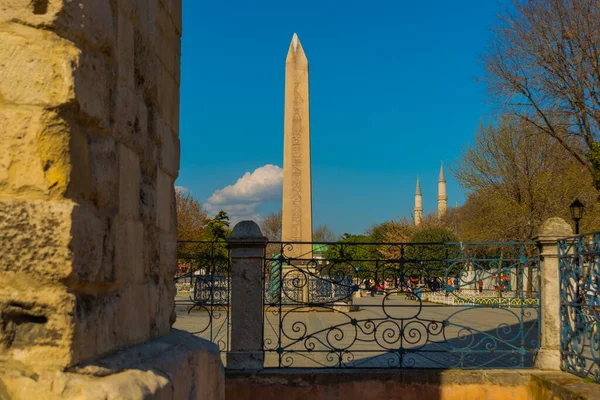 Stanbul Turkey Türkiye Nin Sultanahmet Meydanı Nda Theodosius Obelisk Ini — Stok fotoğraf