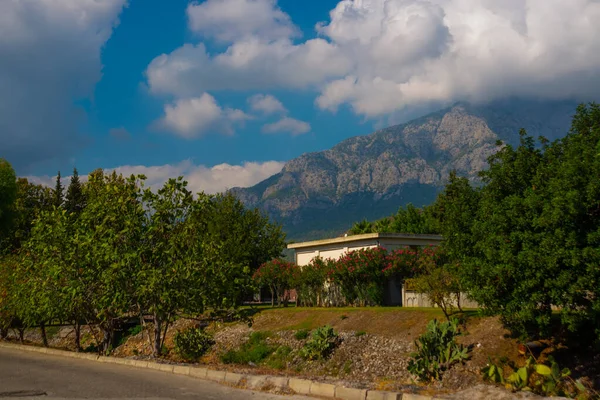 Kemer Turkey Vackert Landskap Bergen Härlig Utsikt Över Bergen Mot — Stockfoto