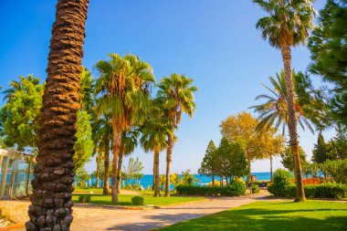 KEMER, TURKEY: Güneşli bir günde Türkiye 'nin Kemer kentinde güzel Kugulu Parkı.