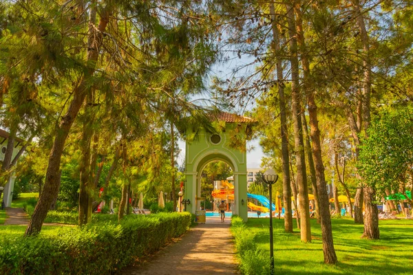 Kemer Turkey Antalya Ilinin Kemer Ilçesindeki Moonlight Park Ana Kapısı — Stok fotoğraf