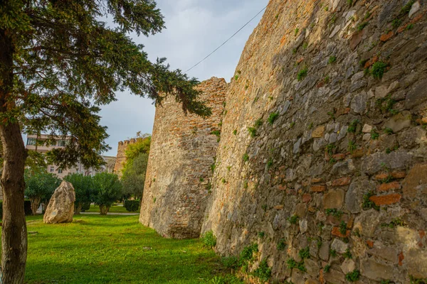 Durres Albania Pohled Hradby Pevnosti Historickém Centru Durres Albánie — Stock fotografie