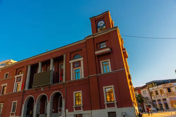Durres Albania Edificio Del Reloj Centro Durres Albania — Foto de Stock