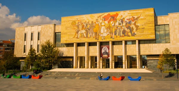 Tirana Albanien Nationales Geschichtsmuseum Tirana Tirana Ist Die Hauptstadt Albaniens — Stockfoto