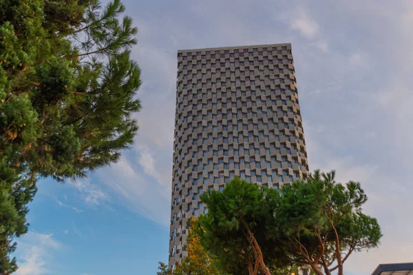 Tirana Albania Modern Hotel Plaza Tid Tower Grattacielo Più Alto — Foto Stock