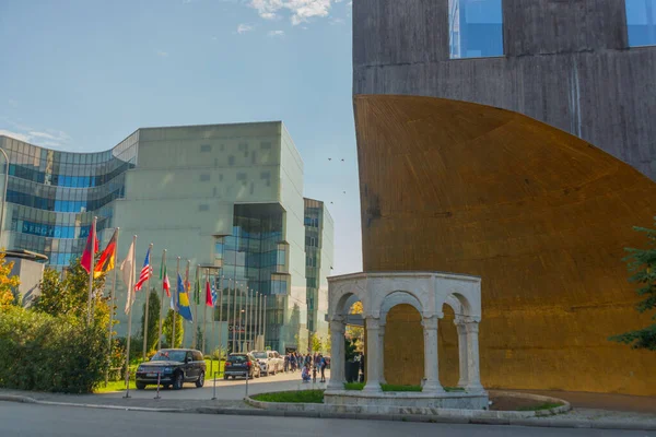 Tirana Albanie Ancienne Tombe Kaplan Pacha Hôtel Plaza Tour Tid — Photo