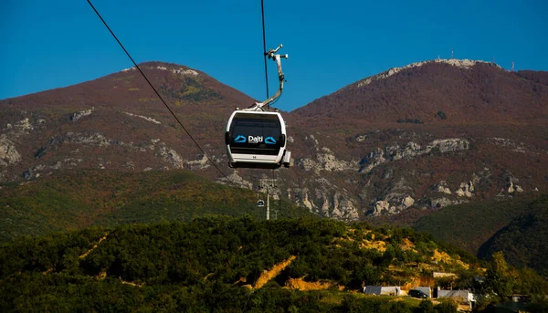 Tirana Albania Dajti Ekspres Gondola Lift Dajti Mountain Тирана Албанія — стокове фото