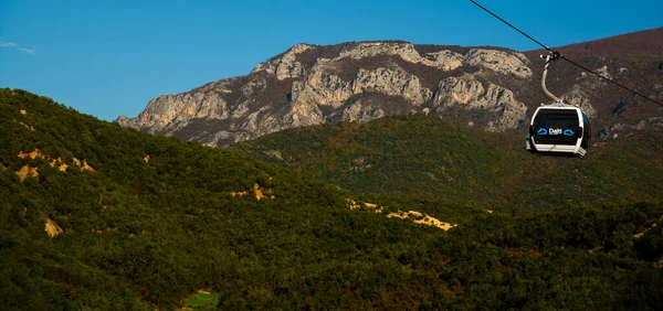 Tirana Albania Dajti Ekspres Gondola Lift Dajti Mountain Tirana Albania — Stock fotografie