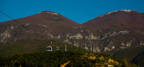 Tirana Albania Dajti Ekspres Gondola Lift Dajti Mountain Tirana Albania — Foto de Stock