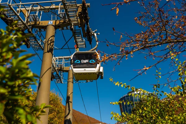 Tirana Albânia Bela Paisagem Vista Teleférico Dajti Express Dajti Express — Fotografia de Stock