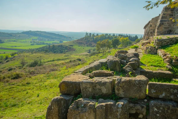 アポロニア アルバニア アポロニアの古代都市と古代の遺跡や石の景色が美しい風景 — ストック写真