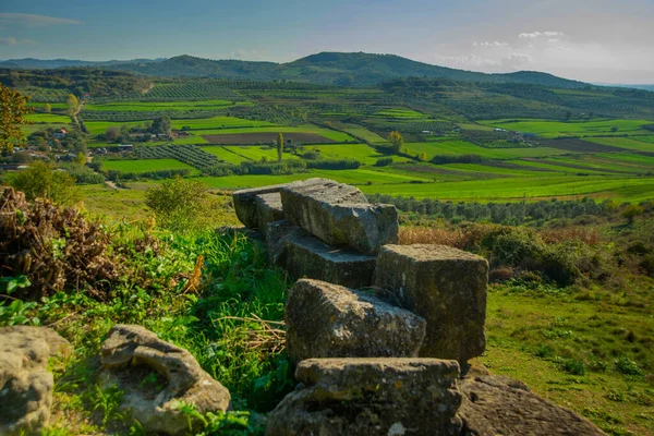 Apollonia Albania Prachtig Landschap Met Uitzicht Oude Stad Apollonia Oude — Stockfoto