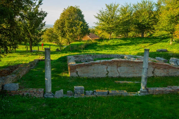 Apollonia Albania Pemandangan Indah Dengan Pemandangan Kota Kuno Apollonia Dan — Stok Foto