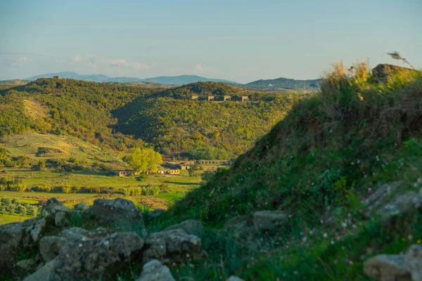 Apollonia Albania Vackert Landskap Med Utsikt Över Den Antika Staden — Stockfoto