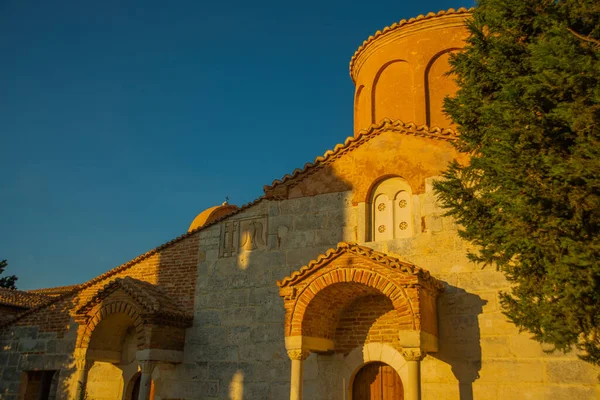 Apollonie Albania Krásná Krajina Výhledem Kostel Marie Apollonii — Stock fotografie