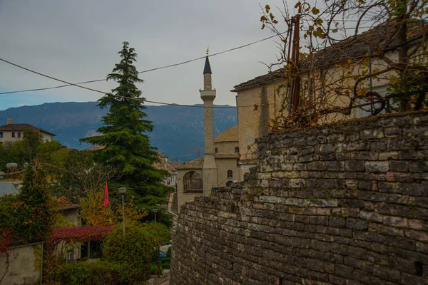 Gjirokastra Albania Stary Meczet Centrum Historycznego Miasta Gjirokaster Unesco Światowego — Zdjęcie stockowe