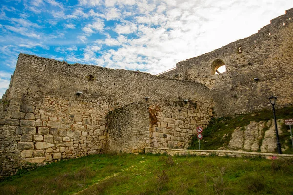 Berat Albania Ingresso Mura Fortificate Dell Antico Castello Berat Patrimonio — Foto Stock
