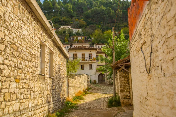 Berat Albanie Vue Sur Vieille Ville Berat Ville Aux Mille — Photo