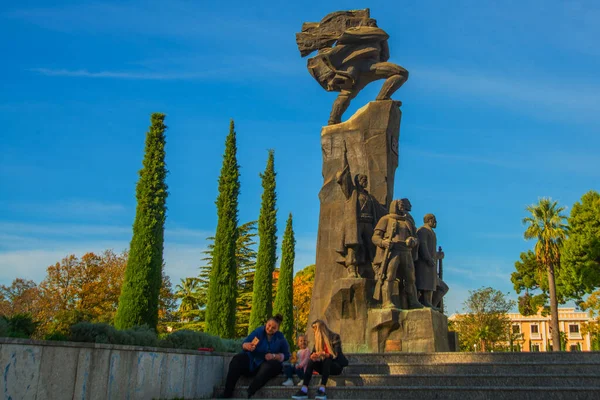 Vlora Vlore Albania Monumento Independencia Monumento Dedicado Declaración Independencia Albania — Foto de Stock