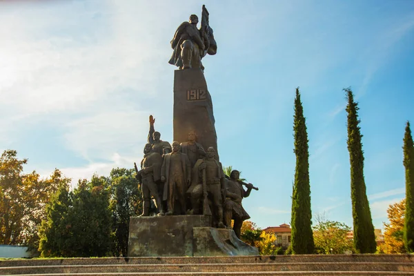 Vlora Vlore Albania Monumento Independencia Monumento Dedicado Declaración Independencia Albania — Foto de Stock