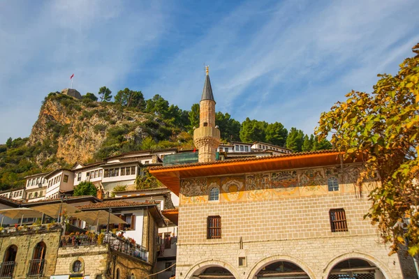 Berat Albania Vista Mezquita Los Antiguos Solteros Berat Albania Mezquita — Foto de Stock