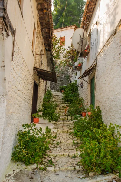 Berat Albania Vecchia Casa Nel Quartiere Mangalem Berat Patrimonio Mondiale — Foto Stock