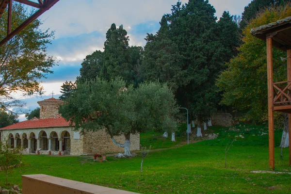 Звернец Албания Исторический Греческий Монастырь Оракс Недалеко Вацлава Албания — стоковое фото