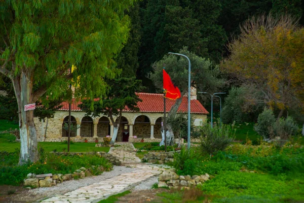 Zvernec Albanien Historisches Griechisch Orthodoxes Kloster Zvernec Bei Vlore Albanien — Stockfoto