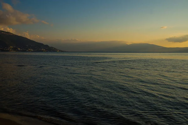 Vlora Vlore Albania Beautiful Sunset Sea — Stock Photo, Image