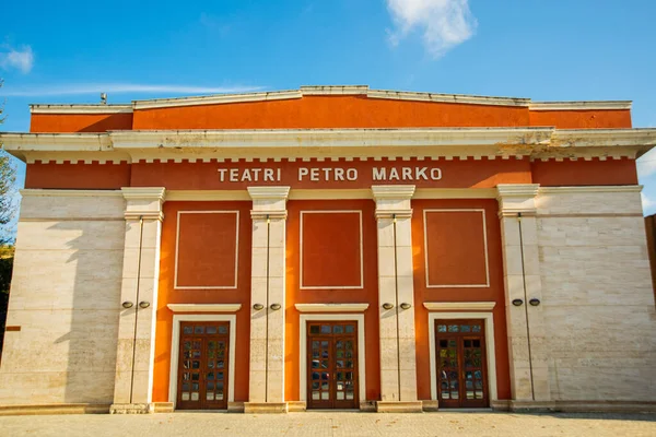 Vlora Vlore Albania Teatri Petro Marko Ciudad Vlora Albania — Foto de Stock