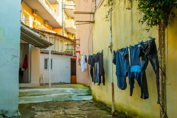 Vlora Vlore Albânia Casas Particulares Tradicionais Cidade Albanesa Vlora Albânia — Fotografia de Stock