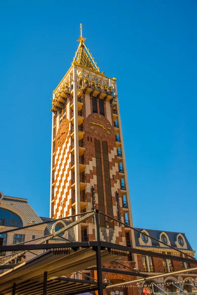 Batumi Georgia Torre Del Reloj Encuentra Piazza Square Batumi Adjara — Foto de Stock