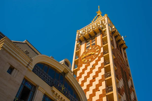 Batumi Georgia Der Uhrturm Befindet Sich Auf Dem Piazza Platz — Stockfoto