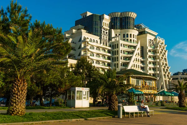 Batumi Georgia Inusual Grand Gloria Hotel Terraplén Batumi Región Adjara — Foto de Stock