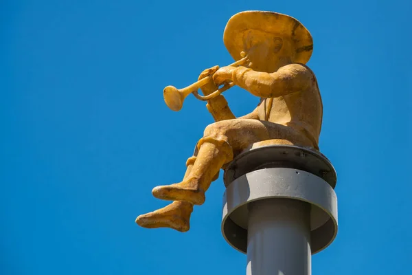 Batumi Georgien Statue Eines Jungen Der Einem Park Batumi Region — Stockfoto