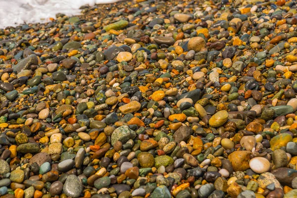 Batumi Georgia Piękne Kamienie Bliska Plaży Batumi Rejonie Adżary Gruzji — Zdjęcie stockowe